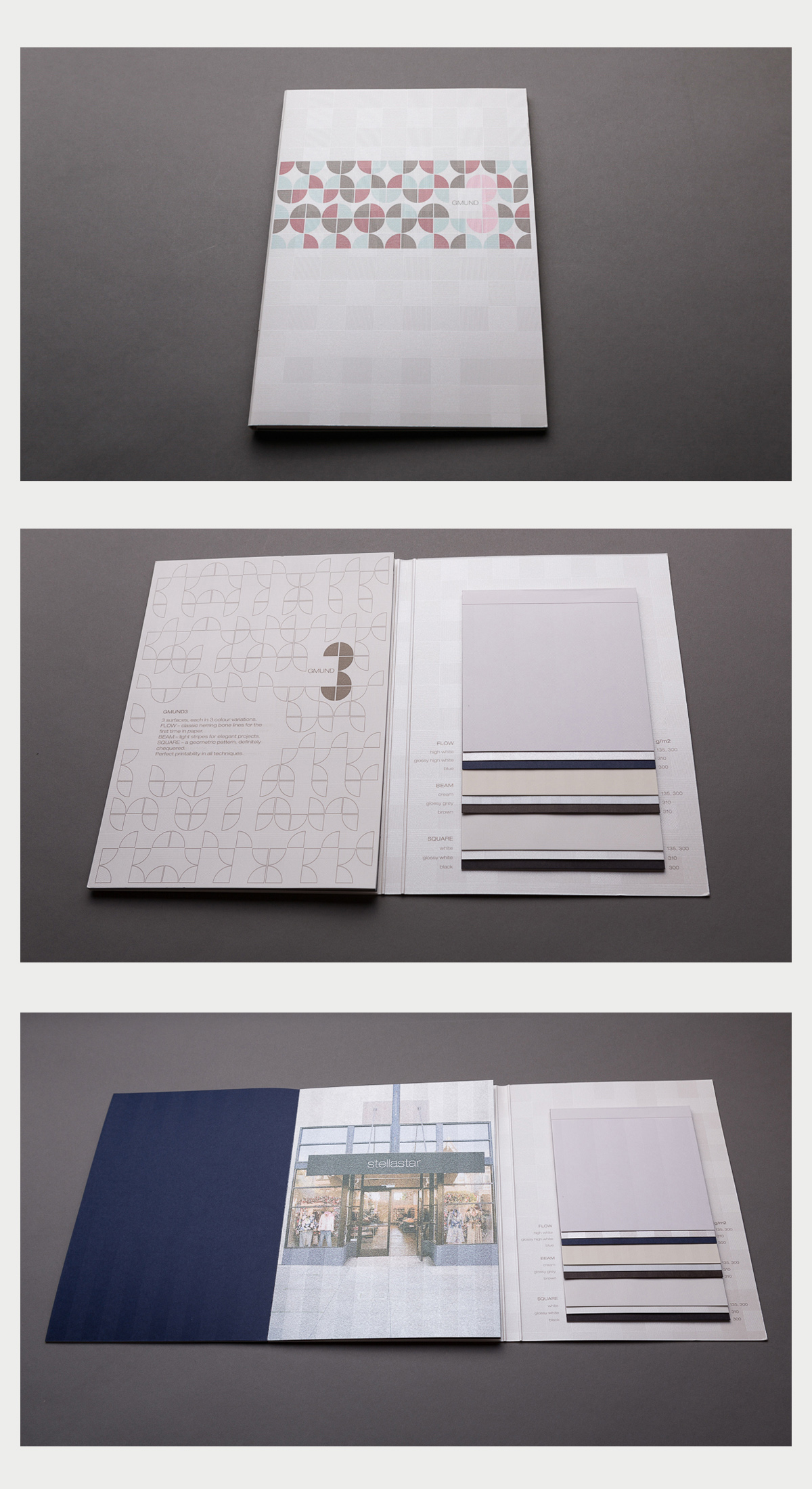 Swatch book of Gmund 3.