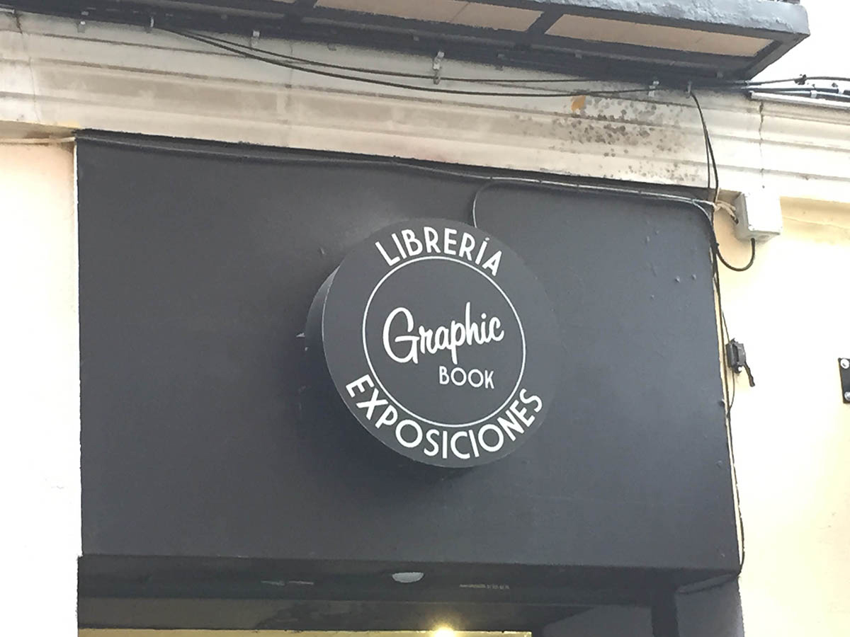 Bookstore's front.