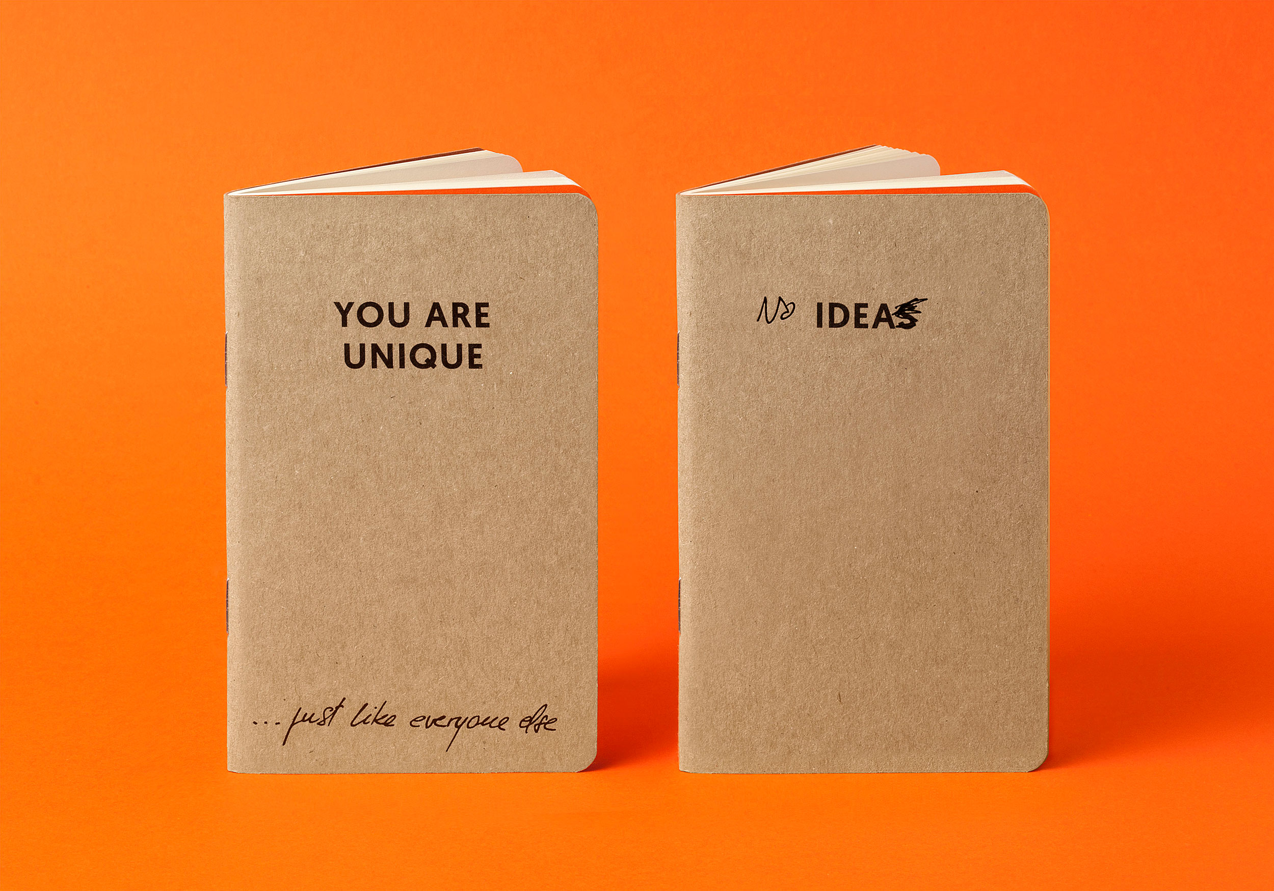 You are unique and Ideas Raw Notebooks